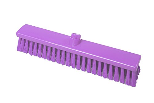 Maya Professional Tools 15009-8 StraßenBesen FBK/Lebensmittelhygiene mit mittelharten Borsten, 400 mm x 60 mm, Lila von Maya