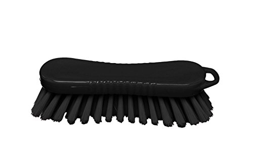 Maya Professional Tools 15064-6 Mehrzweck-Waschbürste mittelharte Borsten, FBK/Lebensmittelhygiene, 210 mm x 70 mm, Schwarz von Maya