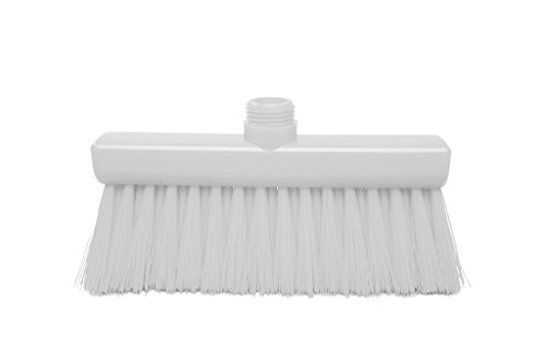 Maya Professional Tools 40157-1 Schmaler Besen FBK/Lebensmittelhygiene mit mittelharten Borsten, 260 mm x 35 mm, Weiß von Maya