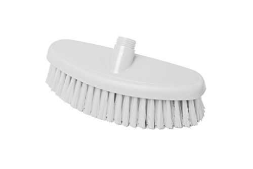 Maya Professional Tools 44104-1 Waschbürste FBK/Lebensmittelhygiene mit weichen geschlitzten Borsten, Wasserdurchlauf, 265 mm x 90 mm, Weiß von Maya