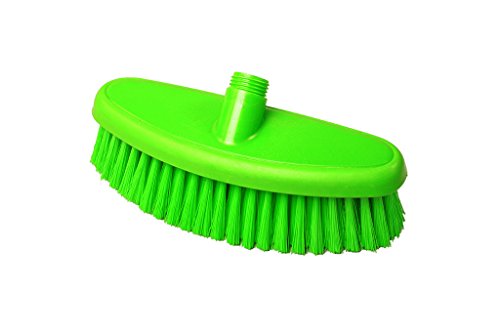 Maya Professional Tools 44104-5 Waschbürste FBK/Lebensmittelhygiene mit weichen geschlitzten Borsten, Wasserdurchlauf, 265 mm x 90 mm, Grün von Maya