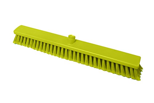 Maya Professional Tools 47106-4 Besen FBK/Lebensmittelhygiene mit geschlitzten Borsten, 600 mm x 60 mm, Gelb von Maya