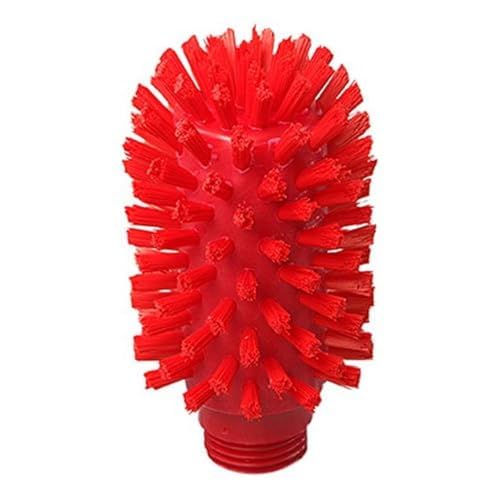 Maya Professional Tools 47121-3 Rohrbürste FBK/Lebensmittelhygiene mit Gewinde, 63 mm x 95 mm x 120 mm, Rot von Maya