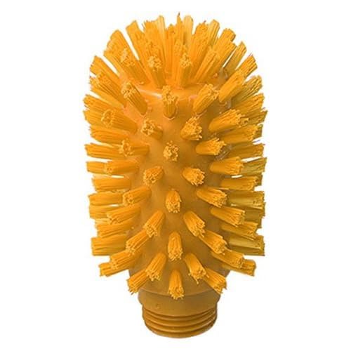 Maya Professional Tools 47121-4 Rohrbürste FBK/Lebensmittelhygiene mit Gewinde, 63 mm x 95 mm x 120 mm, Gelb von Maya