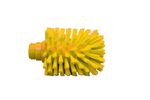 Maya Professional Tools 47133-4 Rohrbürste FBK/Lebensmittelhygiene mit Gewinde, 90 mm x 105 mm x 130 mm, Gelb von Maya