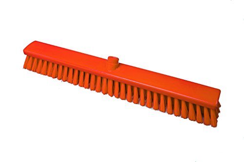 Maya Professional Tools 47136-7 Besen FBK/Lebensmittelhygiene mit nicht geschlitzten Borsten, 600 mm x 60 mm, Orange von Maya Professional Tools