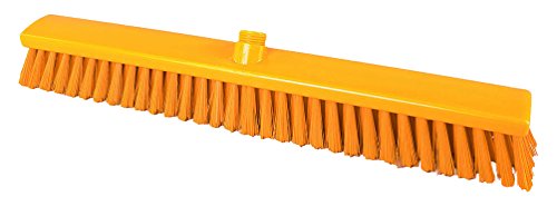 Maya Professional Tools 47156-4 StraßenBesen FBK/Lebensmittelhygiene mit mittelharten Borsten, 600 mm x 60 mm, Gelb von Maya