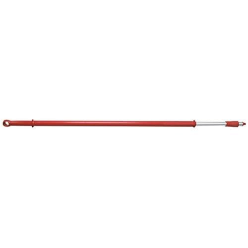 Maya Professional Tools 49856-3 Ergonomischer Teleskopstiel, Aluminium, FBK/Lebensmittelhygiene, 1750 mm - 3000 mm x 32 mm, Rot von Maya Professional Tools