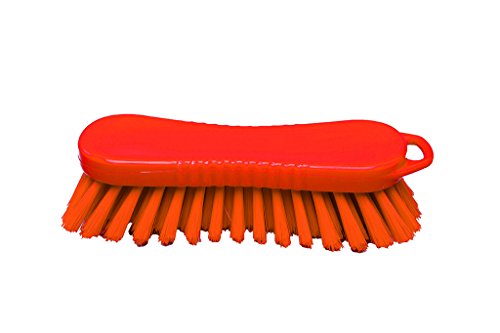 Maya Professional Tools 15064-7 Mehrzweck-Waschbürste mittelharte Borsten, FBK/Lebensmittelhygiene, 210 mm x 70 mm, Orange von Maya