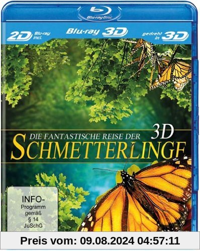 Die fantastische Reise der Schmetterlinge [3D Blu-ray inkl. 2D] von Mayer, Timo Johannes