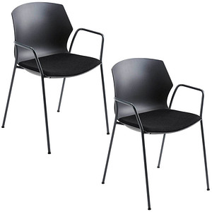 2 Mayer Stapelstühle myPRIMO 2511 17 01 A 26 397 schwarz Stoff 2 Mayer Stapelstühle myPRIMO 2511 17 01 A 26 397 schwarz Stoff von Mayer