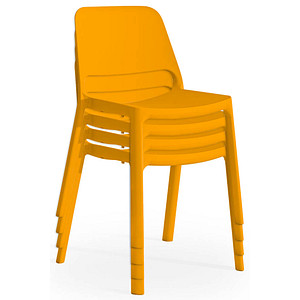 4 Mayer Stapelstühle myNUKE 2050 62 orange Kunststoff 4 Mayer Stapelstühle myNUKE 2050 62 orange Kunststoff von Mayer