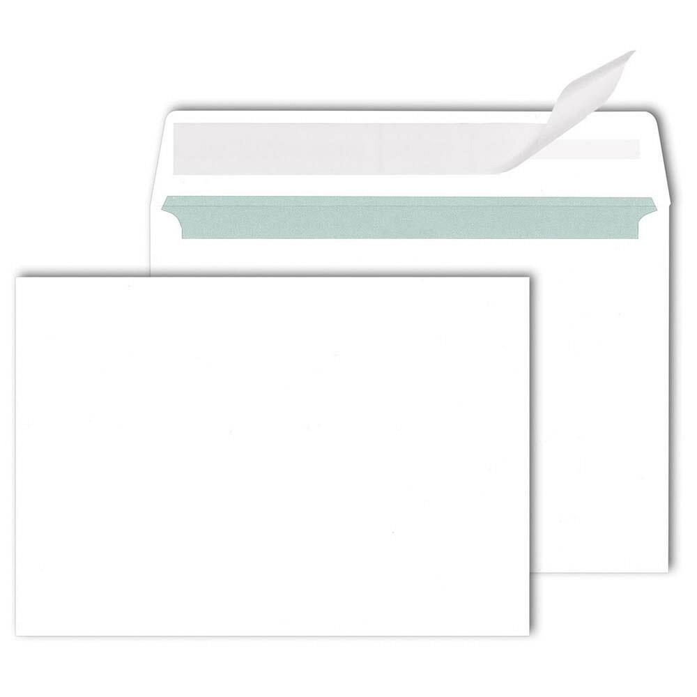 MAILmedia Briefumschläge DIN C6 ohne Fenster weiß haftklebend - 500 Stück von Mayer