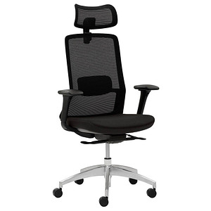 Mayer Bürostuhl, 2482_KS Stoff schwarz, Gestell alu Mayer Bürostuhl, 2482_KS Stoff schwarz, Gestell alu von Mayer