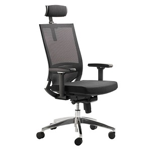Mayer Bürostuhl myOPTIMAX, 2486 Stoff schwarz, Gestell alu Mayer Bürostuhl myOPTIMAX, 2486 Stoff schwarz, Gestell alu von Mayer