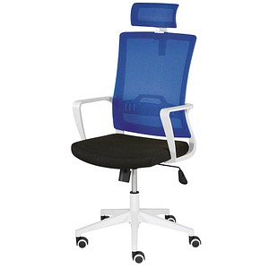 Mayer Bürostuhl mySTUDIO, 2377 502 Stoff blau, Gestell weiß von Mayer