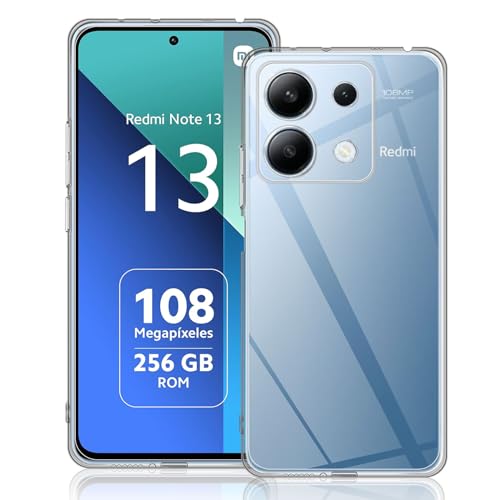 Mayfun Schutzhülle Kompatibel mit Xiaomi Redmi Note 13 4G Hülle (Nicht für Redmi Note 13 5G), Flexibles TPU Vollschutz Cover, Anti-Kratz Stoßdämpfende Fallschutz Transparent Case von Mayfun