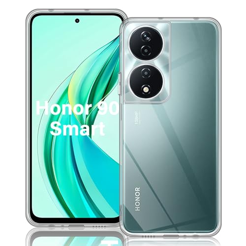 Mayfun Silicone Schutzhülle Kompatibel mit Honor 90 Smart 5G Hülle(Nicht für Honor 90), Crystal Clear Dünn Handyhülle, Stoßfest Kratzfest Weiche TPU Protector Transparent Case von Mayfun