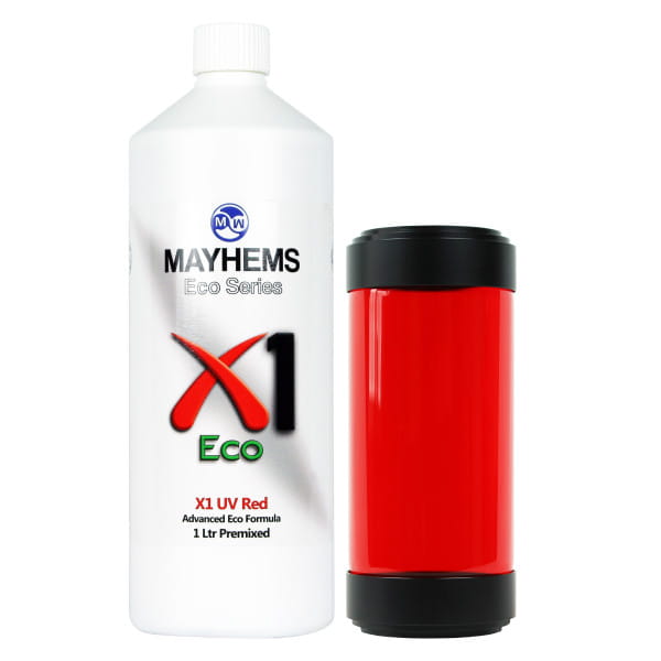 WAZ Mayhems Pre-Mix X1 UV Red 1000ml EOL von Mayhems