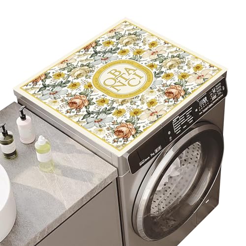 Washing Machine Cover, 60 x 60 cm, Washing Machine Dust Protection, Non-Slip Washing Machine Cover, Universal Tabletop Washing Machine Pad, Soft and Cuttable Ideal for Washing Machine, Dryers, Kitchen von Mayibuluo