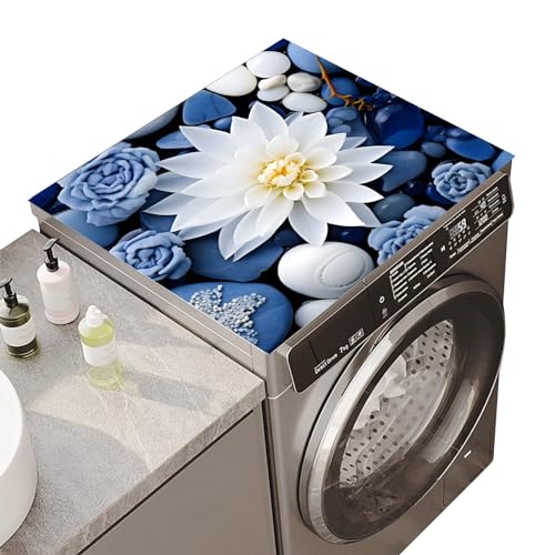 Washing Machine Cover 60 x 60 cm Washing Machine Dust Protection, Non-Slip, Universal Tabletop Washing Machine Pad, Soft and Cuttable Ideal for Washing Machine, Dryers, Refrigerator, Kitchen (B) von Mayibuluo