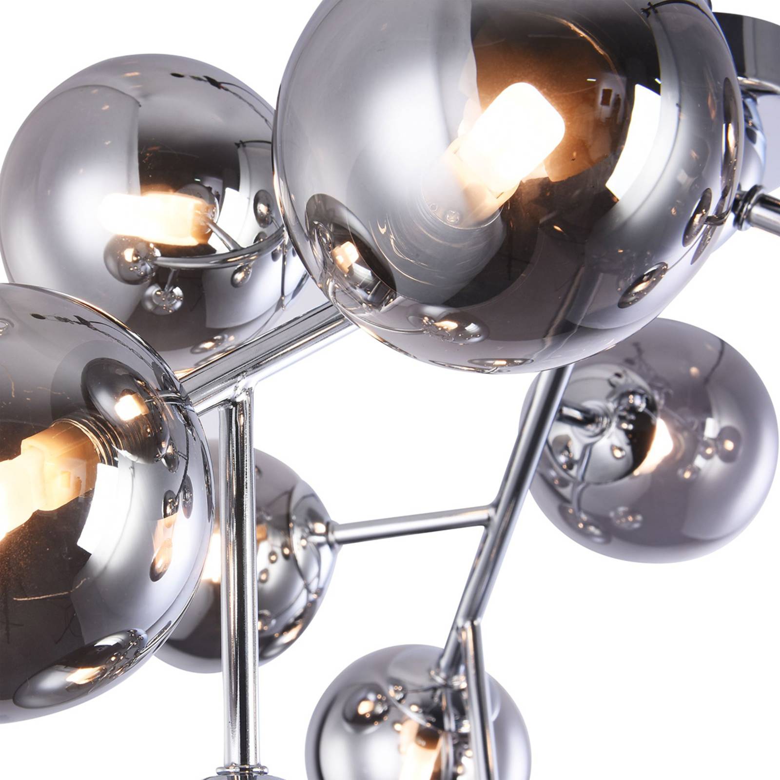 Deckenleuchte Dallas mit 12 Glaskugeln, chrom Deckenleuchte Dallas mit 12 Glaskugeln, chrom von Maytoni