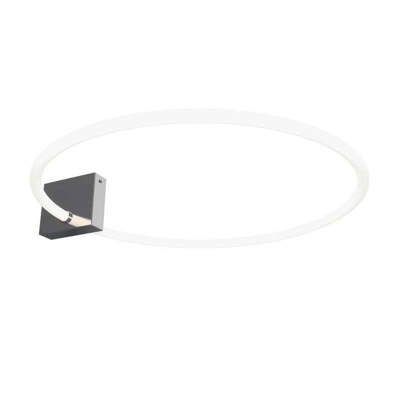 LED Deckenleuchte, Ring-Design, chrom, L 67,6 cm von Maytoni