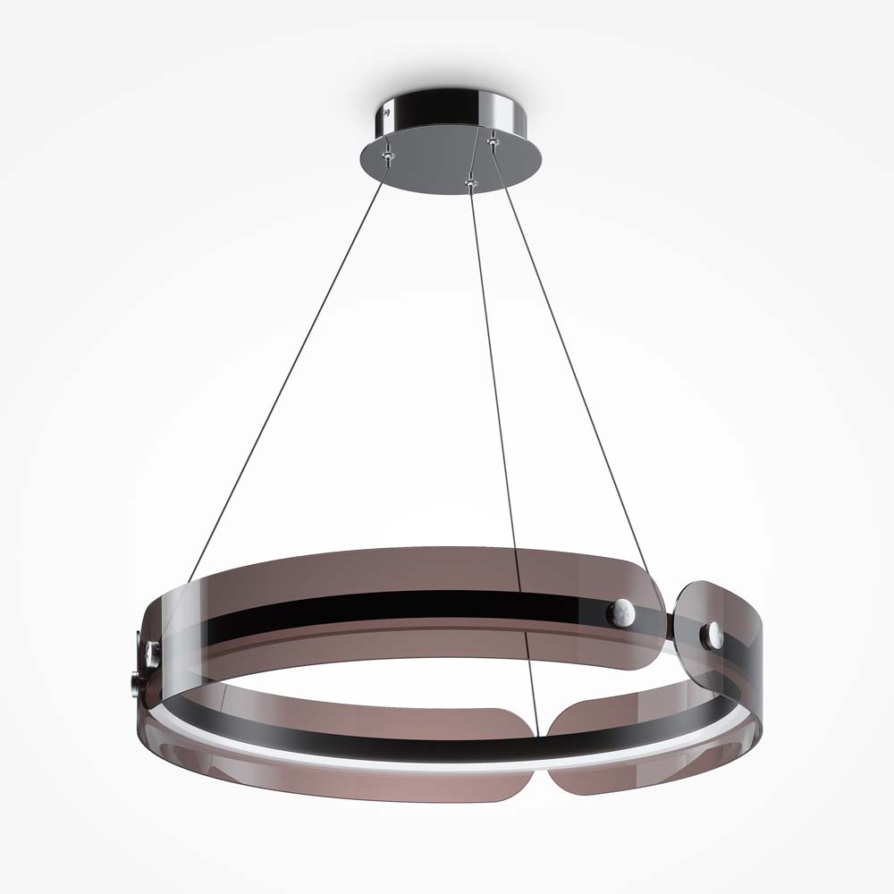 LED Hängeleuchte, grau, Ring-Design, D 61,6 cm von Maytoni