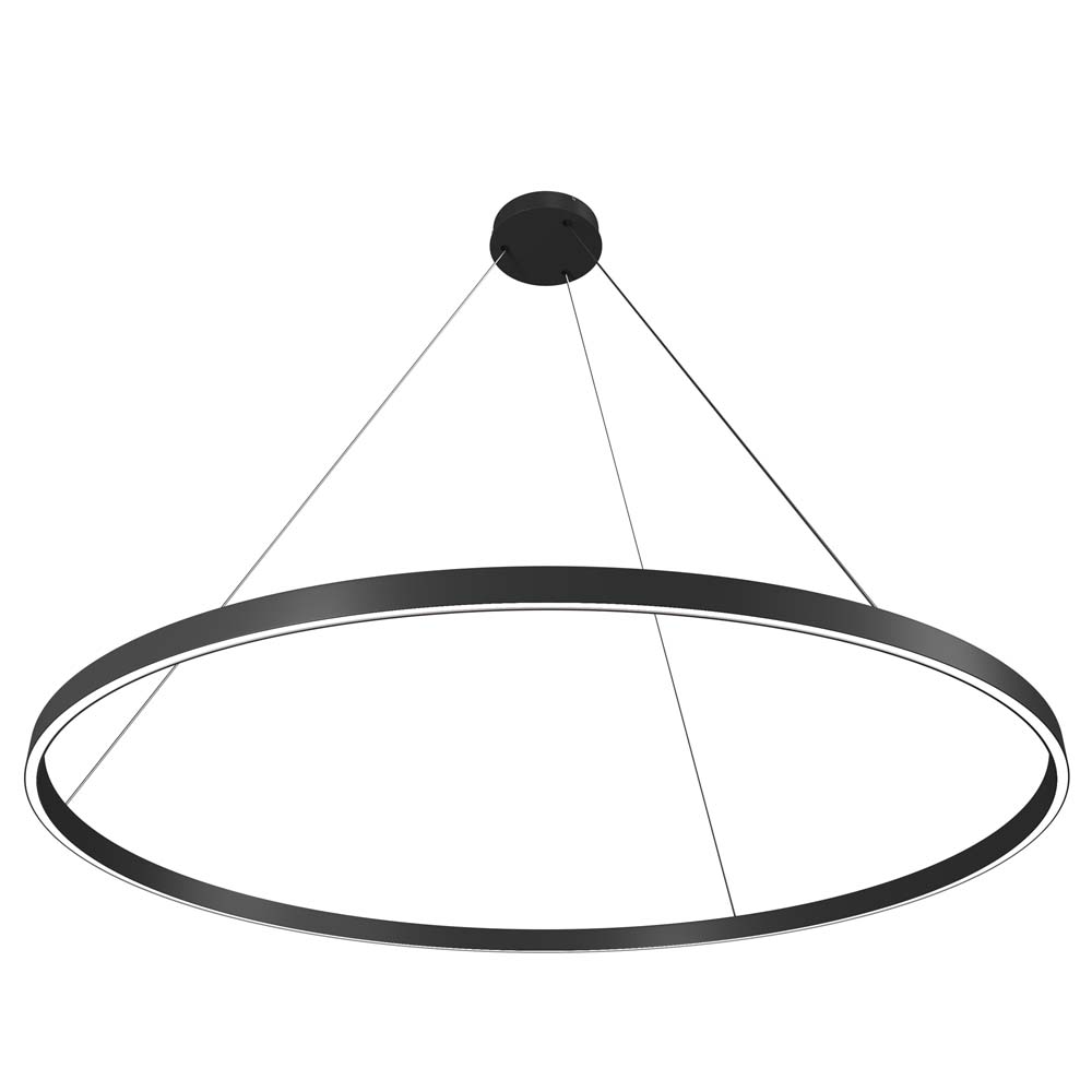 LED Pendelleuchte, Aluminium schwarz, H 120 cm von Maytoni