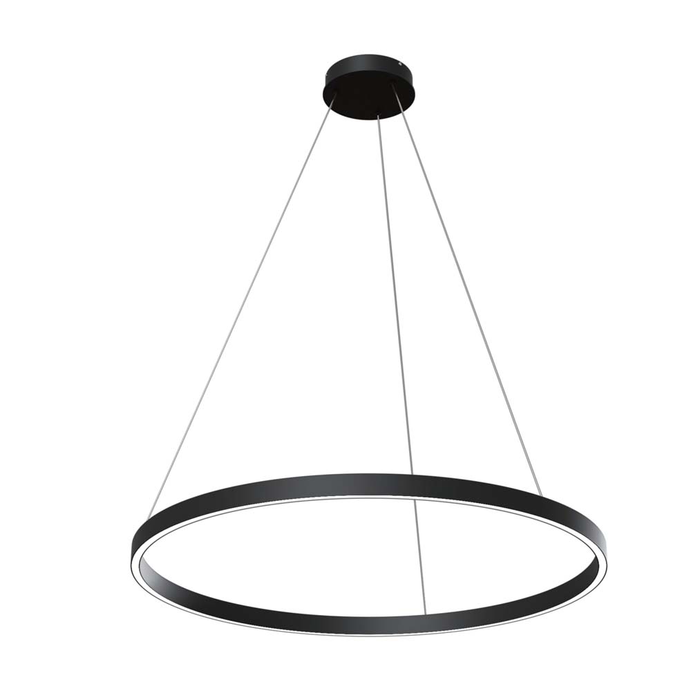 LED Pendelleuchte, Aluminium schwarz, H 120 cm von Maytoni