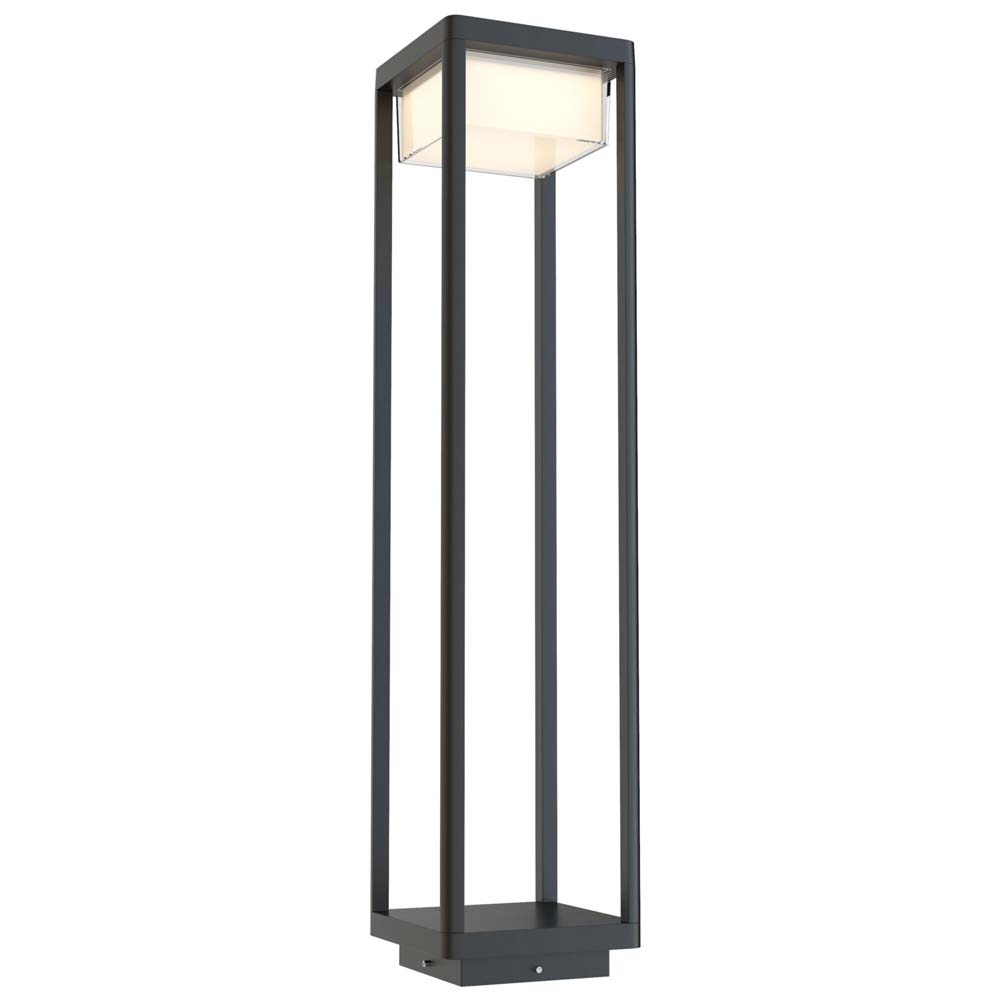 LED Stehleuchte, Außenleuchte, Alu, Schwarz, H 80 cm von Maytoni