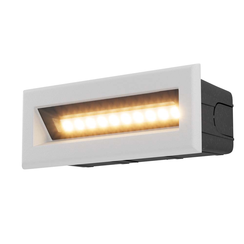 LED Treppenleuchte, Wandlampe, IP65, Metall, Weiss, L 13,7 cm von Maytoni