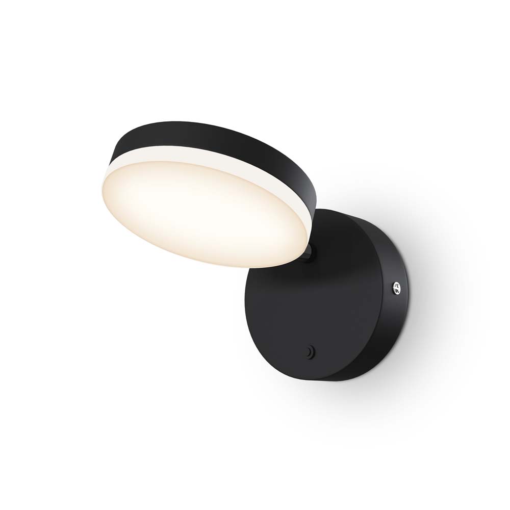 LED Wandleuchte, schwarz, dimmbar, Spot beweglich, H 11 cm von Maytoni