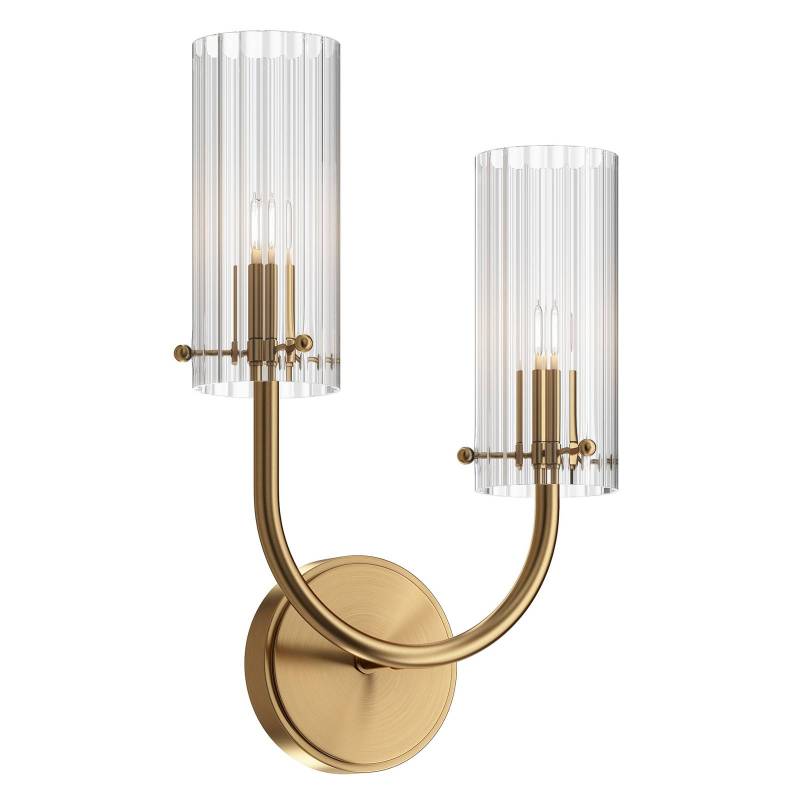 Maytoni Arco Wandleuchte, links höher, 2-fl. von Maytoni
