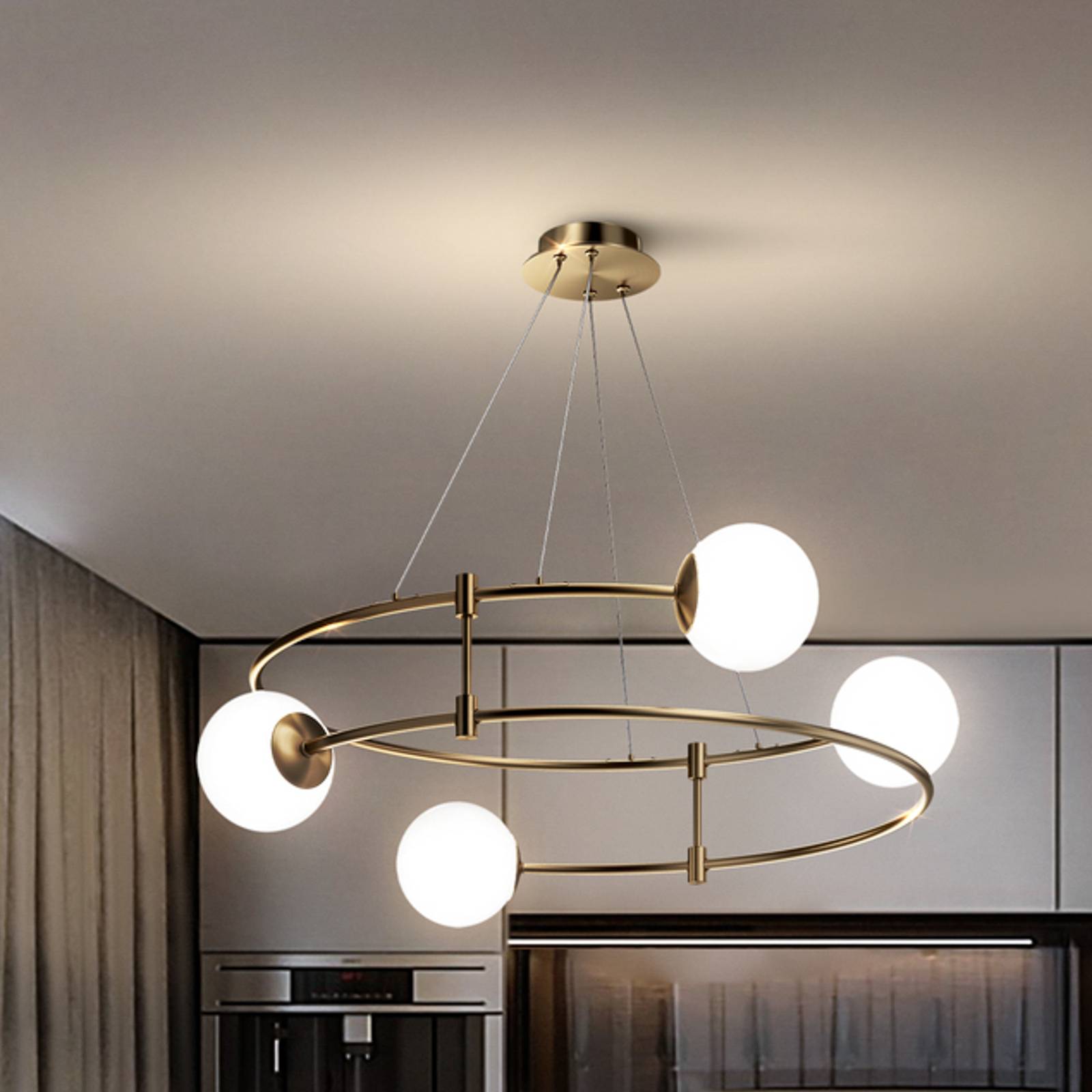 Maytoni Balance Hängelampe, 4-flammig, gold Maytoni Balance Hängelampe, 4-flammig, gold von Maytoni