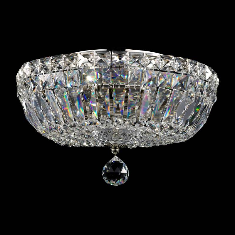 Maytoni Deckenleuchte Basfor, nickelfarben, Ø 30 cm, 3 x E14 von Maytoni