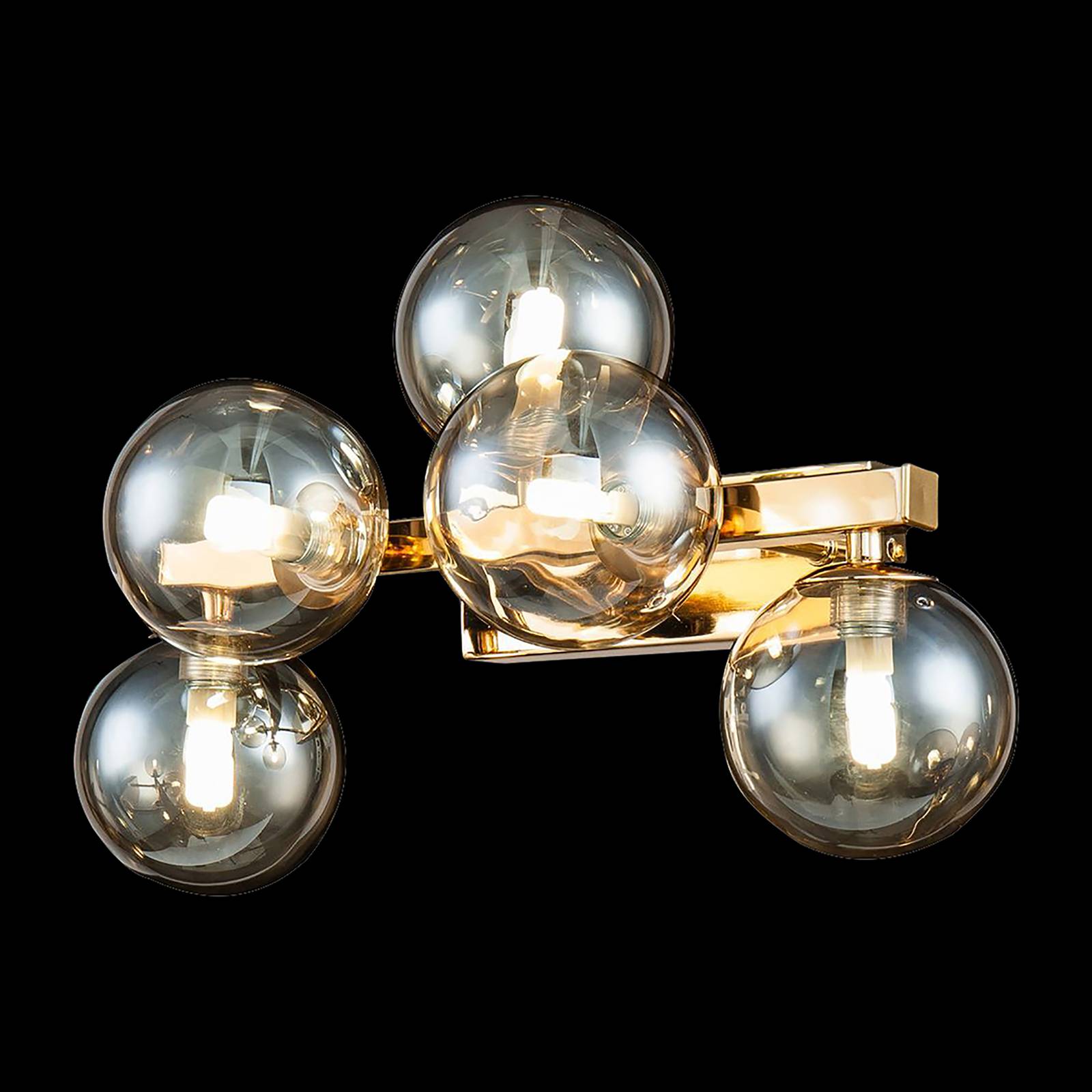 Maytoni Dallas Wandleuchte mit 5 Glaskugeln, gold Maytoni Dallas Wandleuchte mit 5 Glaskugeln, gold von Maytoni