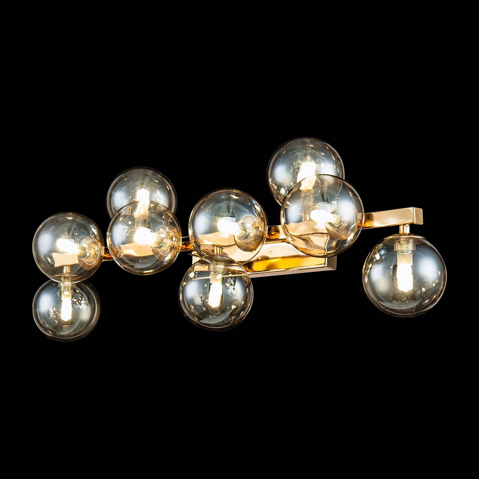 Maytoni Dallas Wandleuchte mit 9 Glaskugeln, gold Maytoni Dallas Wandleuchte mit 9 Glaskugeln, gold von Maytoni