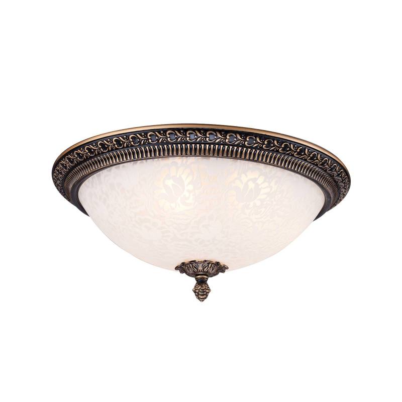Maytoni Deckenlampe Pascal, bronze antik Ø 37 cm Glas/Metall von Maytoni