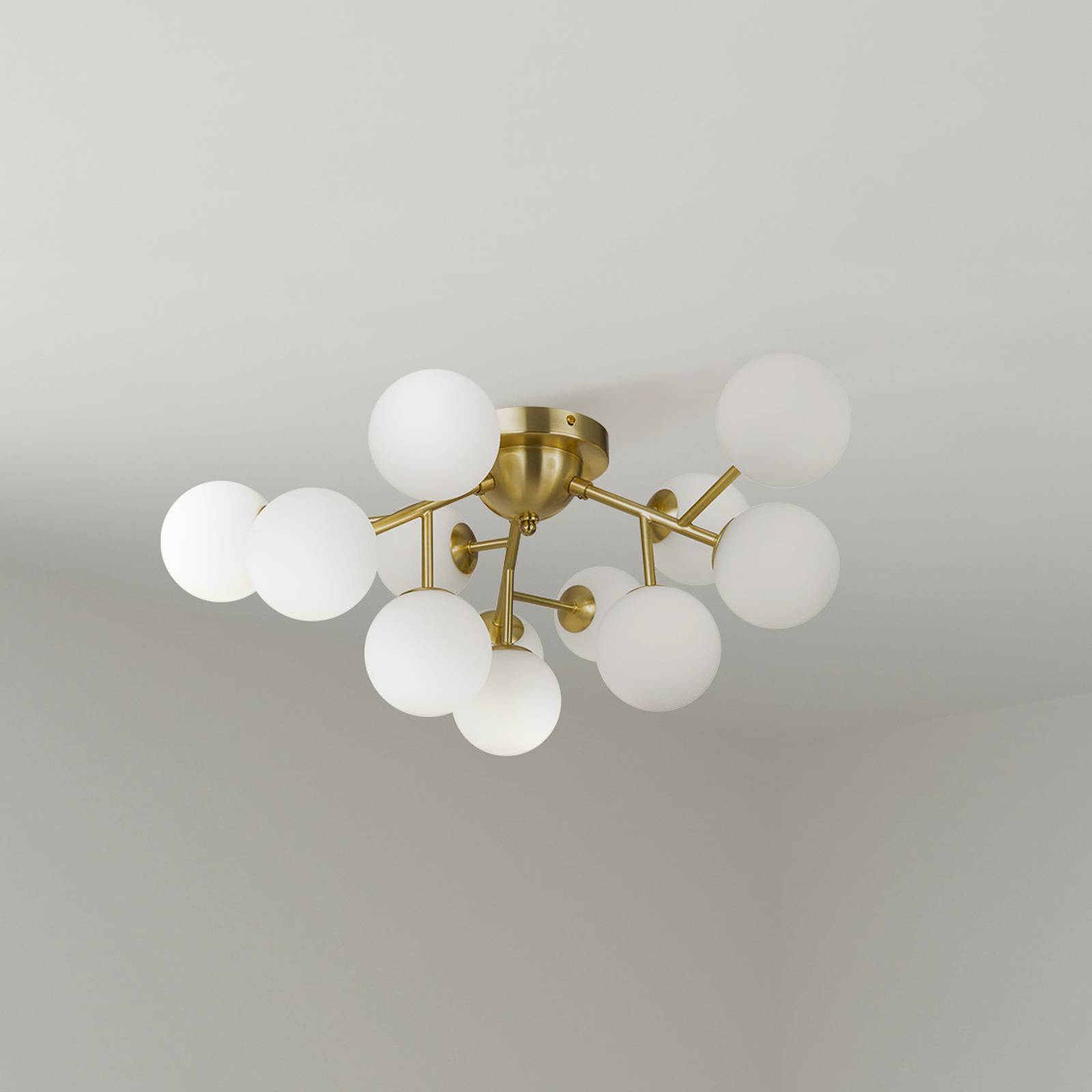 Maytoni Deckenleuchte Dallas, 12-flammig, goldfarben/weiß Maytoni Deckenleuchte Dallas, 12-flammig, goldfarben/weiß von Maytoni
