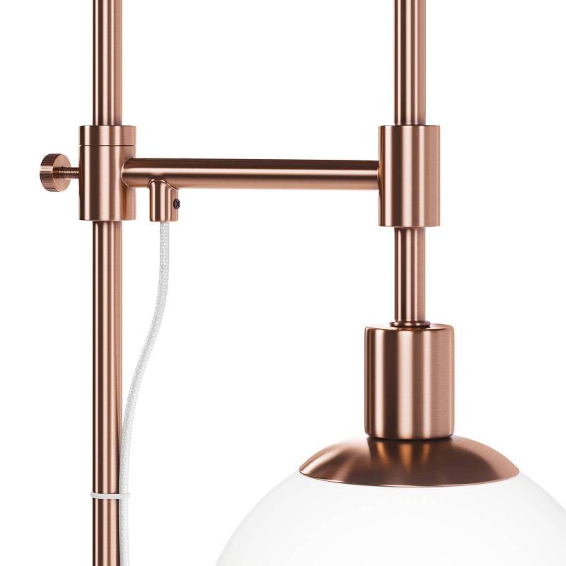 Maytoni Stehleuchte Erich, messing rosé, Glas/Metall, 1-flg. von Maytoni
