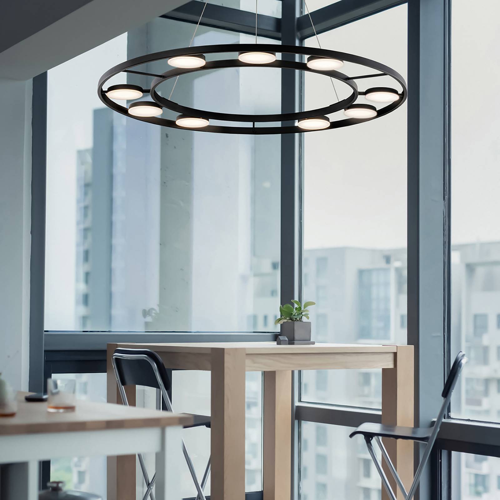 Maytoni Fad LED-Hängelampe drehbare Schirme ∅80cm Maytoni Fad LED-Hängelampe drehbare Schirme ∅80cm von Maytoni