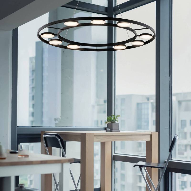 Maytoni Fad LED-Hängelampe drehbare Schirme ∅80cm von Maytoni
