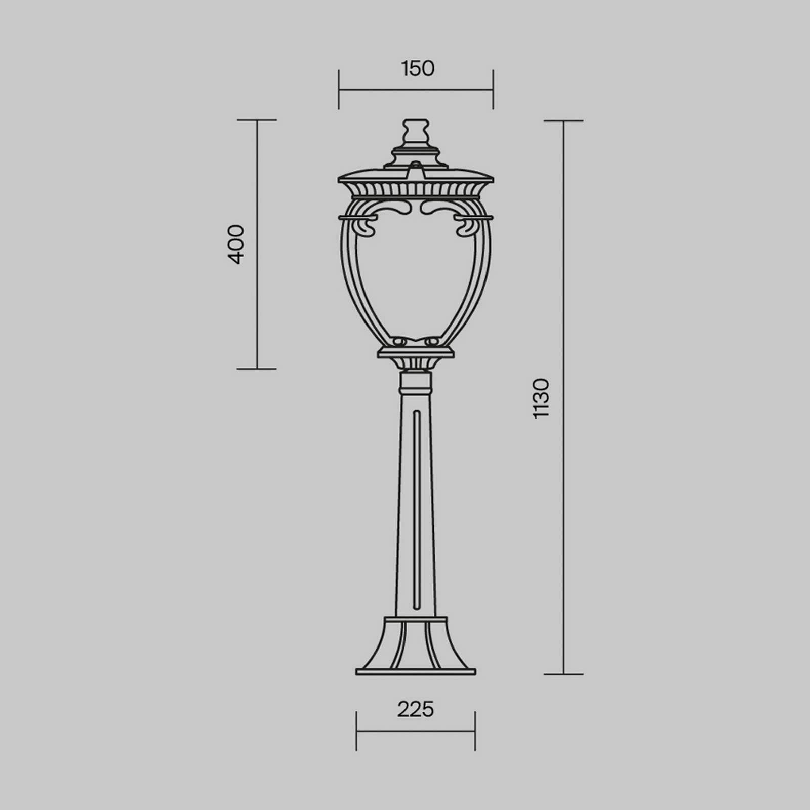 Maytoni Fleur Wegeleuchte, bronze von Maytoni