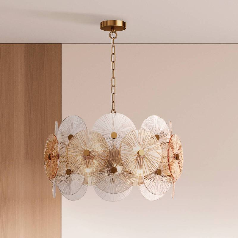 Maytoni Hängeleuchte Aster, Glas, Ø 62,6 cm, 8 x E14 von Maytoni