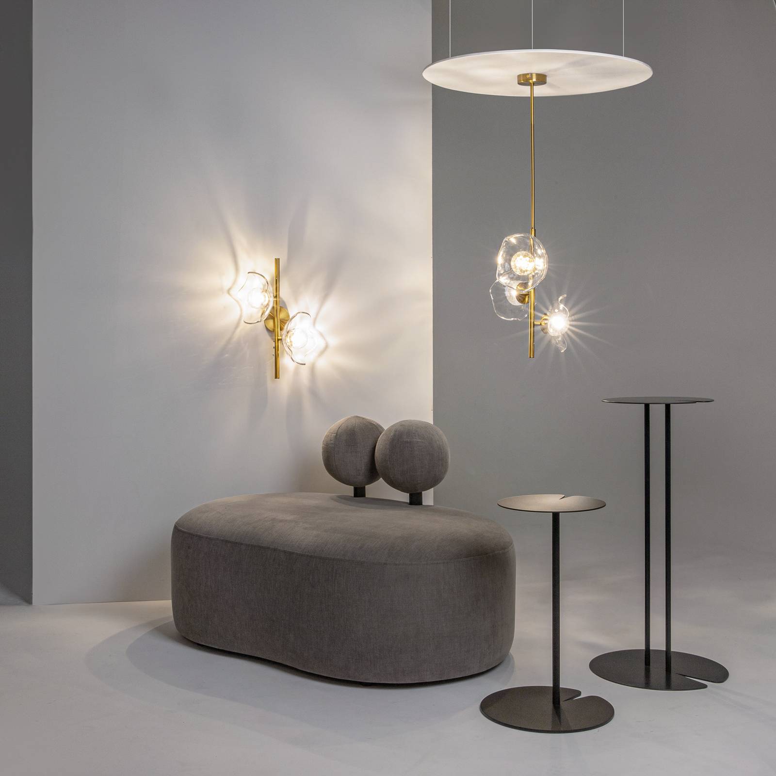 Maytoni Hängeleuchte Miracle, 3-flammig, messingfarben, Glas Maytoni Hängeleuchte Miracle, 3-flammig, messingfarben, Glas von Maytoni