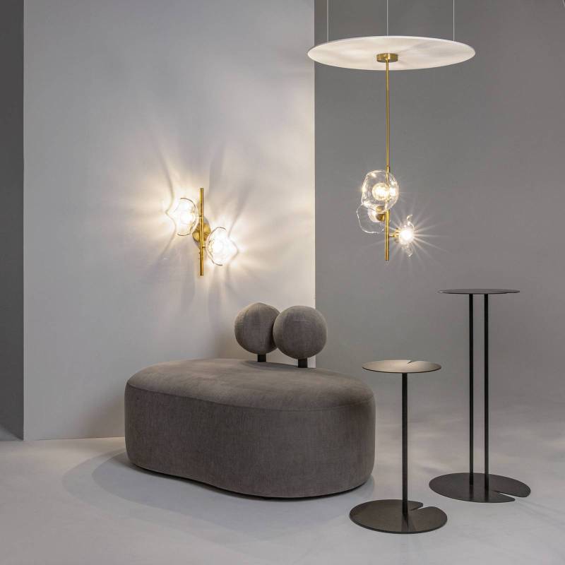 Maytoni Hängeleuchte Miracle, 3-flammig, messingfarben, Glas von Maytoni