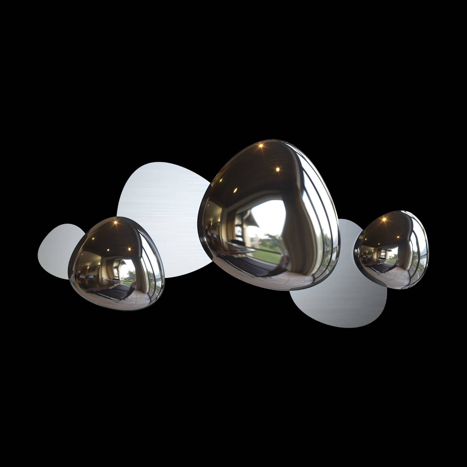 Maytoni Jack-stone LED-Wandlampe, 79 cm, nickel Maytoni Jack-stone LED-Wandlampe, 79 cm, nickel von Maytoni