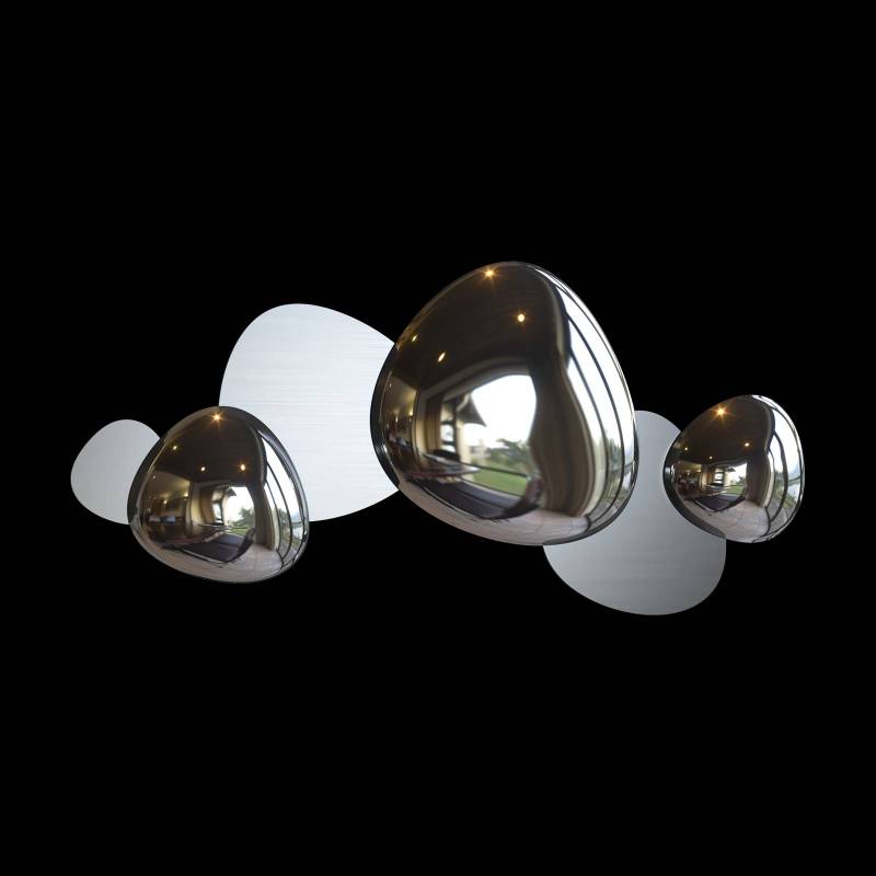 Maytoni Jack-stone LED-Wandlampe, 79 cm, nickel von Maytoni