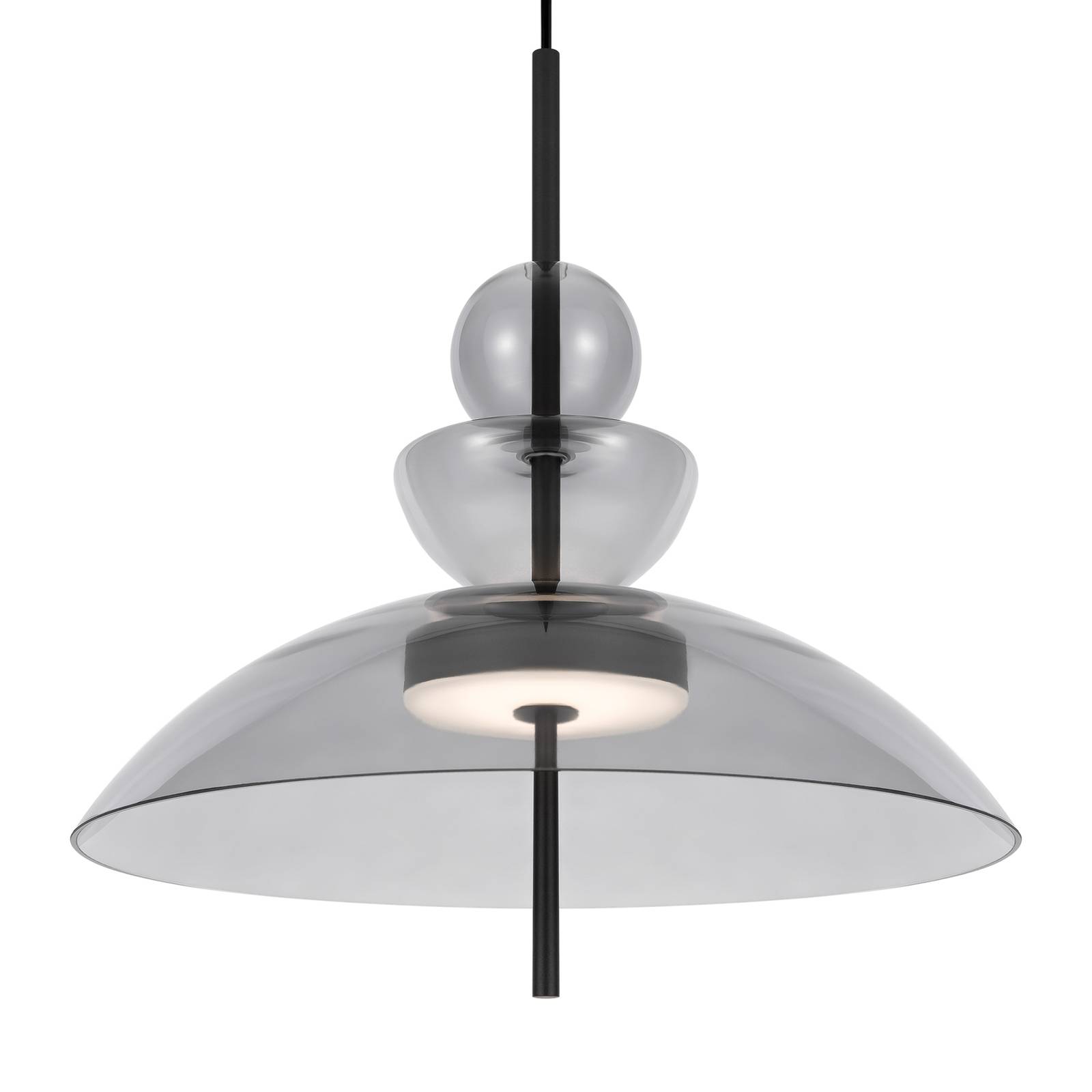 Maytoni LED-Hängeleuchte Bangkok, Ø 40 cm, hellgrau, Glas Maytoni LED-Hängeleuchte Bangkok, Ø 40 cm, hellgrau, Glas von Maytoni